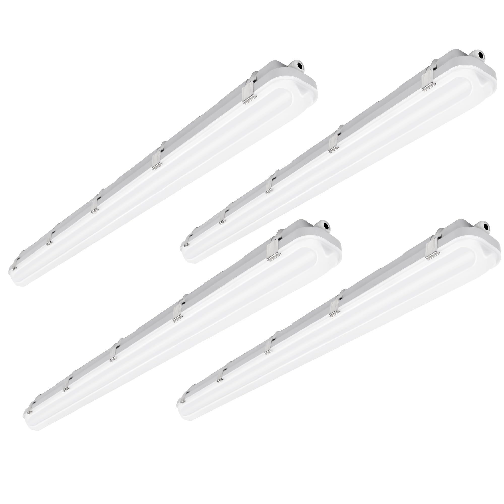 hykolity 4 Pack 4FT LED Vapor Tight Light, 40/50/60W Vapor Light Fixture, [2-...