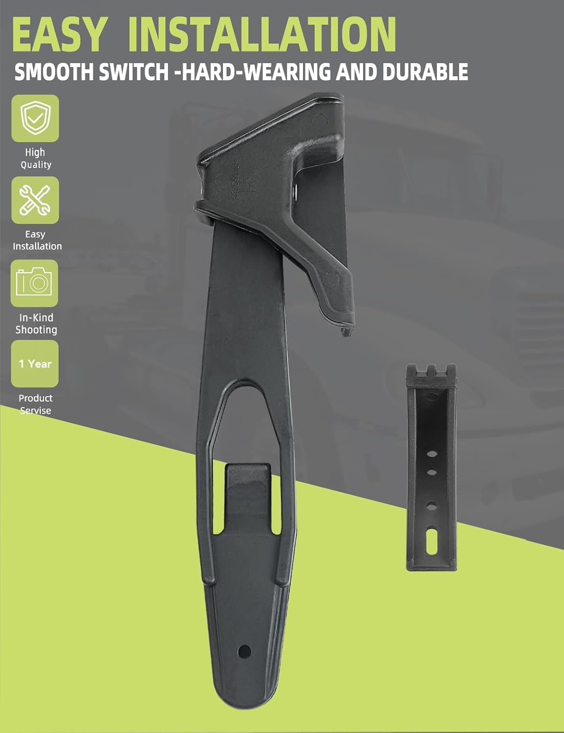 Hood Latch with Catch Bracket Compatible with Freightliner Columbia 2003-2008 Accessories Parts Replaces A17-15553-000 Hoods Driver Left 1PCS