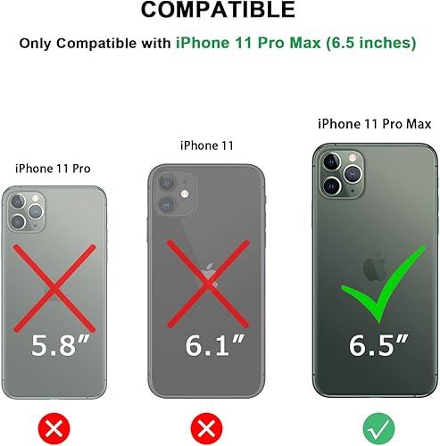 Miniatura 7 de TENDLIN Funda para iPhone 11 Pro Max compatible con MagSafe, funda protectora suave y transparente (negro)