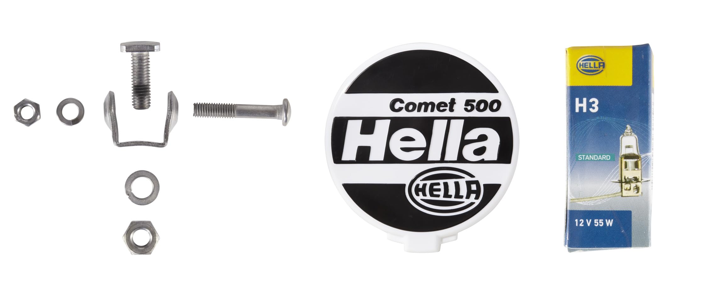 HELLA 1F4 005 750-101 Halogène-Projecteur Longue Portée - Comet 500 - 12V