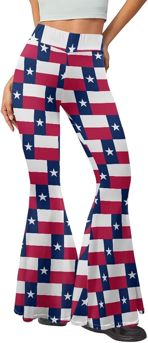 Elastic High Waisted Flared Leggings for Women Moisture-Wicking | High Waist Tummy Control Design, Wrinkle-Resistant Drape, Slim Fit Bell Bottom Pants, for Yoga, Party, Dating
