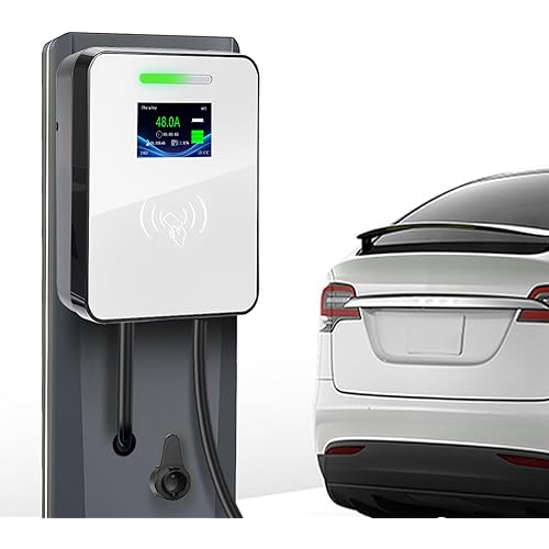 Level 2 J1772 EV Charger Station NEMA 14-50 48AMP Tesla Supercharger Home Wall Electric Vehicle Evse L2 Ford Lightning BMW Mercedes Benz Hummer Lexus Jeep Wrangler Universal Car Charging