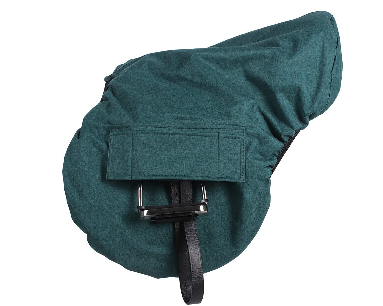 QHP Sattel-Sitzbezug Sattelhülle Sattelschoner Polyester wasserabweisend (dunkelgrün)