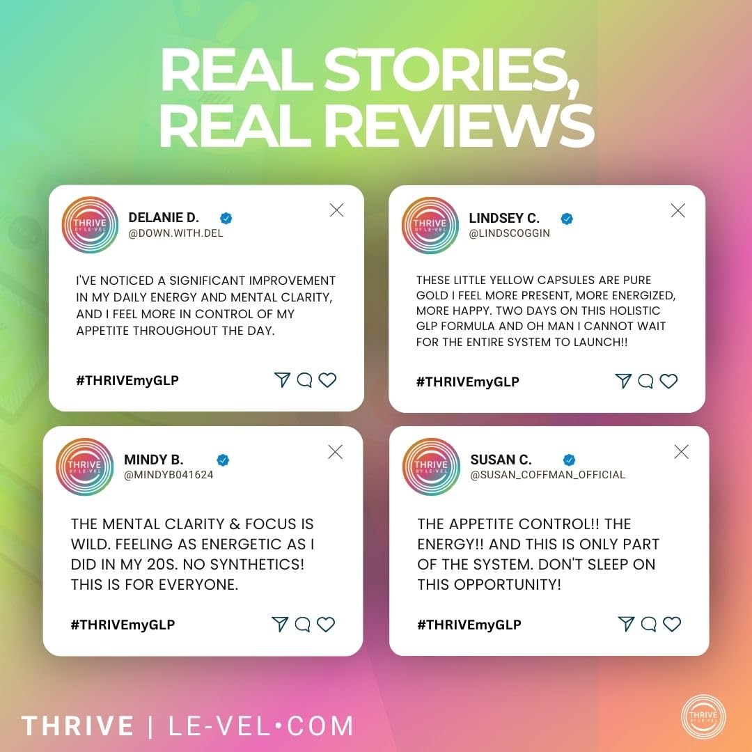 thrive level glp 1 reviews Amazon.com: Le-Vel Thrive myGLP – Advanced Metabolic & Muscle Support with  myHMB®, Berberine, and Probiotics – Vegan-Friendly Protein + Fiber Blend,  16 Packets (16 Packets (1.5 Pounds), Chocolate) : Health & Household