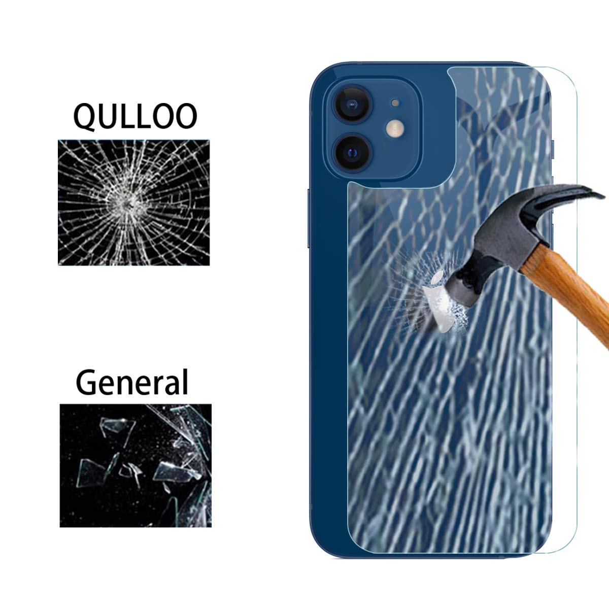 2 Pellicole Protettive In Vetro Temperato 9H Per IPhone 12 Mini, Trasparenti