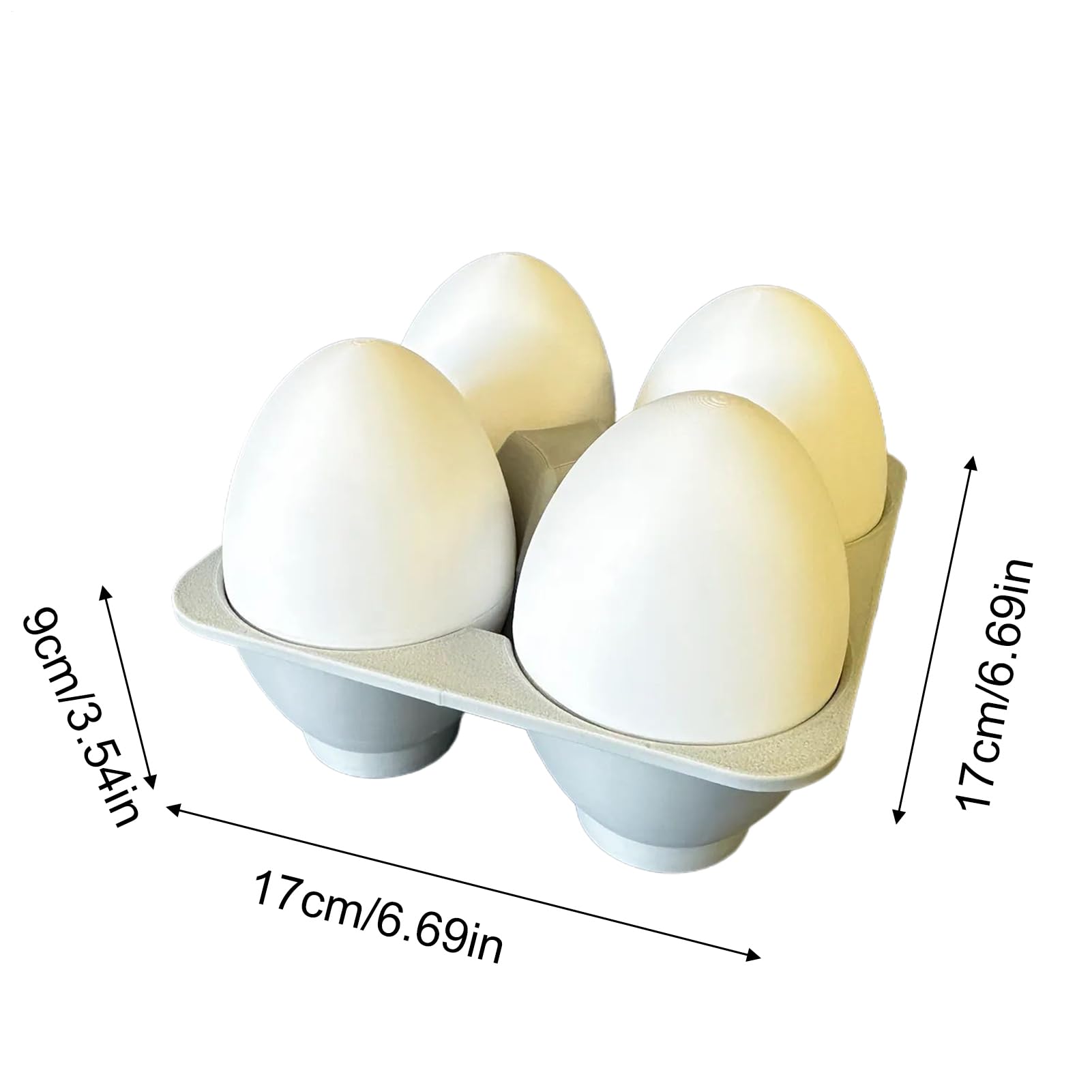 Zabawne podstawki – 4 sztuki jajek sadzonych, nadruk 3D, podkładki