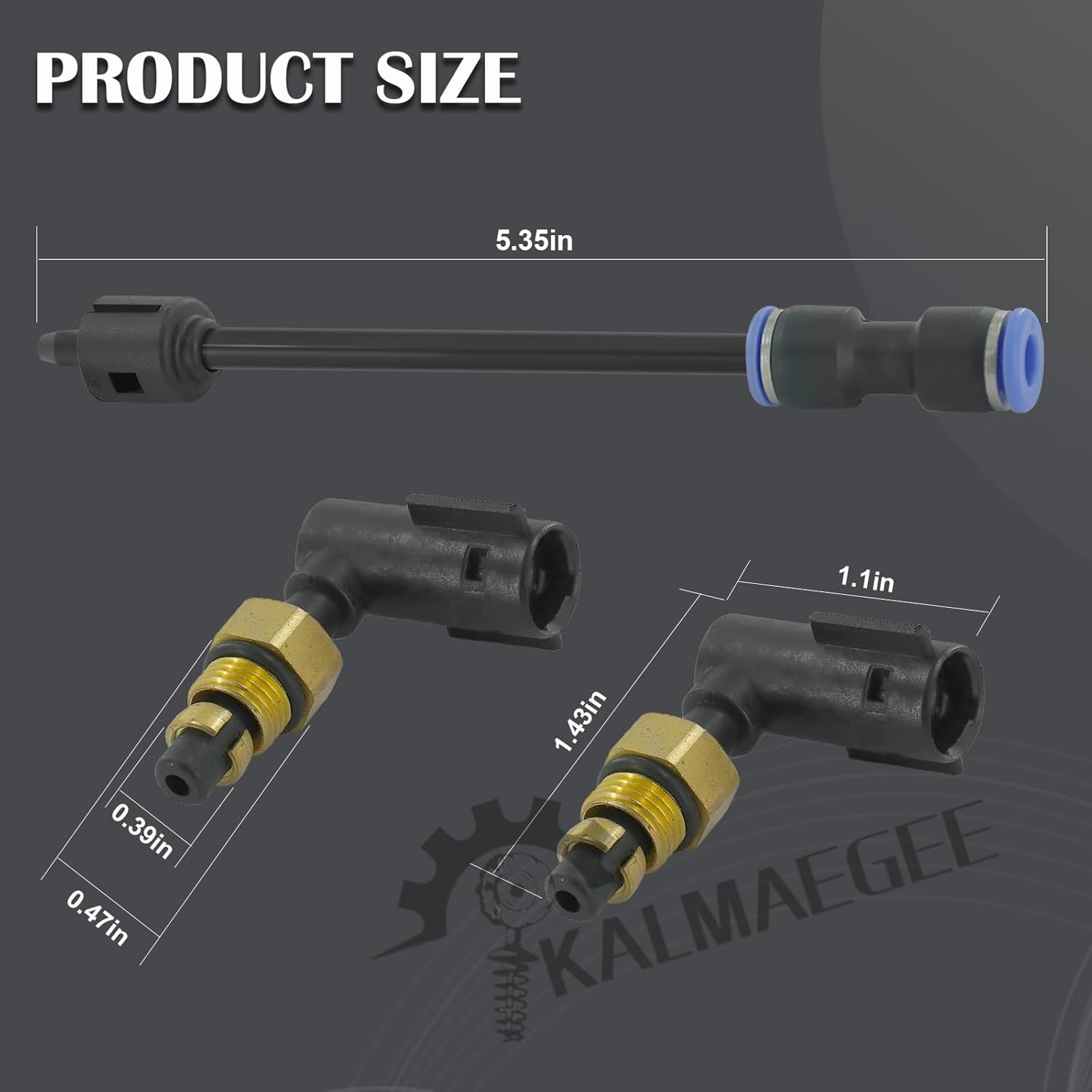 2PCS Suspension Elbow Air Strut Repair Kits with Hoses for Grand Cherokee, for Ram 1500 2011-2020