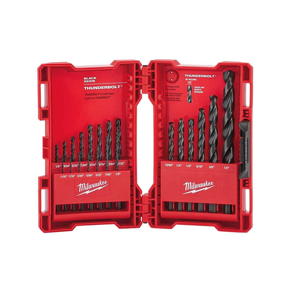 Milwaukee Thunderbolt 21 Piece Black Oxide Drill Bit Set