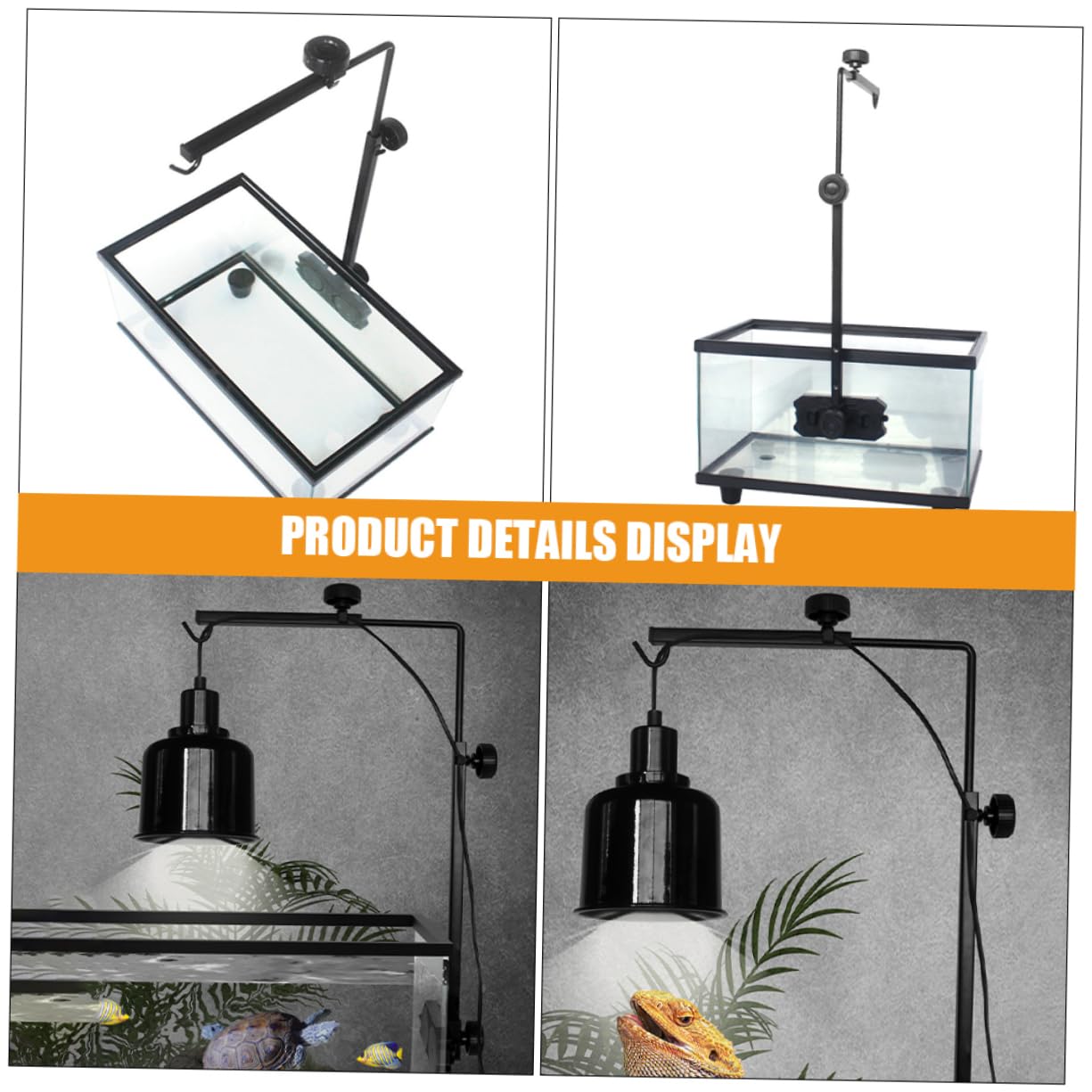 Toyvian per Rettili e Tartarughe Resistente per Decorazioni e Lampade Riscaldamento Accessorio per Serbatoi e Rettili