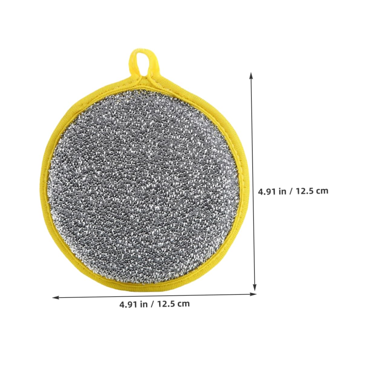 Ciieeo 10pcs Double Sided Round Sponge Cleaner Pads Metallic Scrubbing Dish Pads for Efficient Kitchen Cleaning Versatile Kitchen Scrubber for Dishes Counters and Stoves