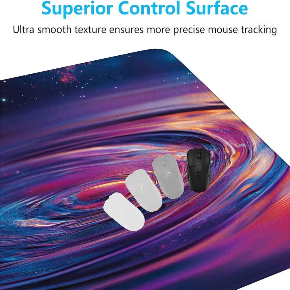Giapponese Tappetino Mouse XXL 1000x500x3mm, Gaming Tappetino Mouse Galassia Mousepad con Base in Impermeabile Gomma Antiscivolo per Tastiera, PC, Computer Ufficio Idea Regalo Festa del Papà X-942
