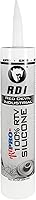 Vista 1 de Red Devil 08162I RD PRO RTV de grado industrial 100% silicona resistente a la intemperie, tubo de 10.1 oz, almendra, paquete de 1