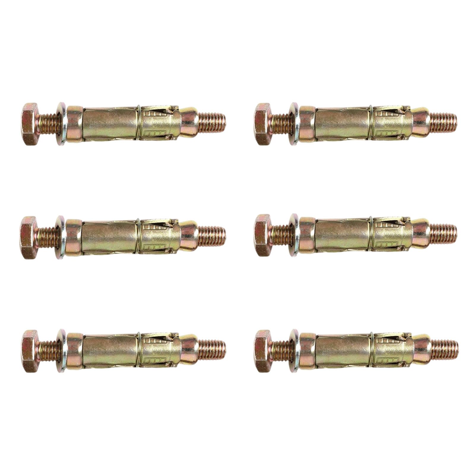 DAIRYCOF 6PCS Heavy Duty Anchor Bolts M12×90mm-Expansion Concrete Screws for Masonry Brick Wall Fixings