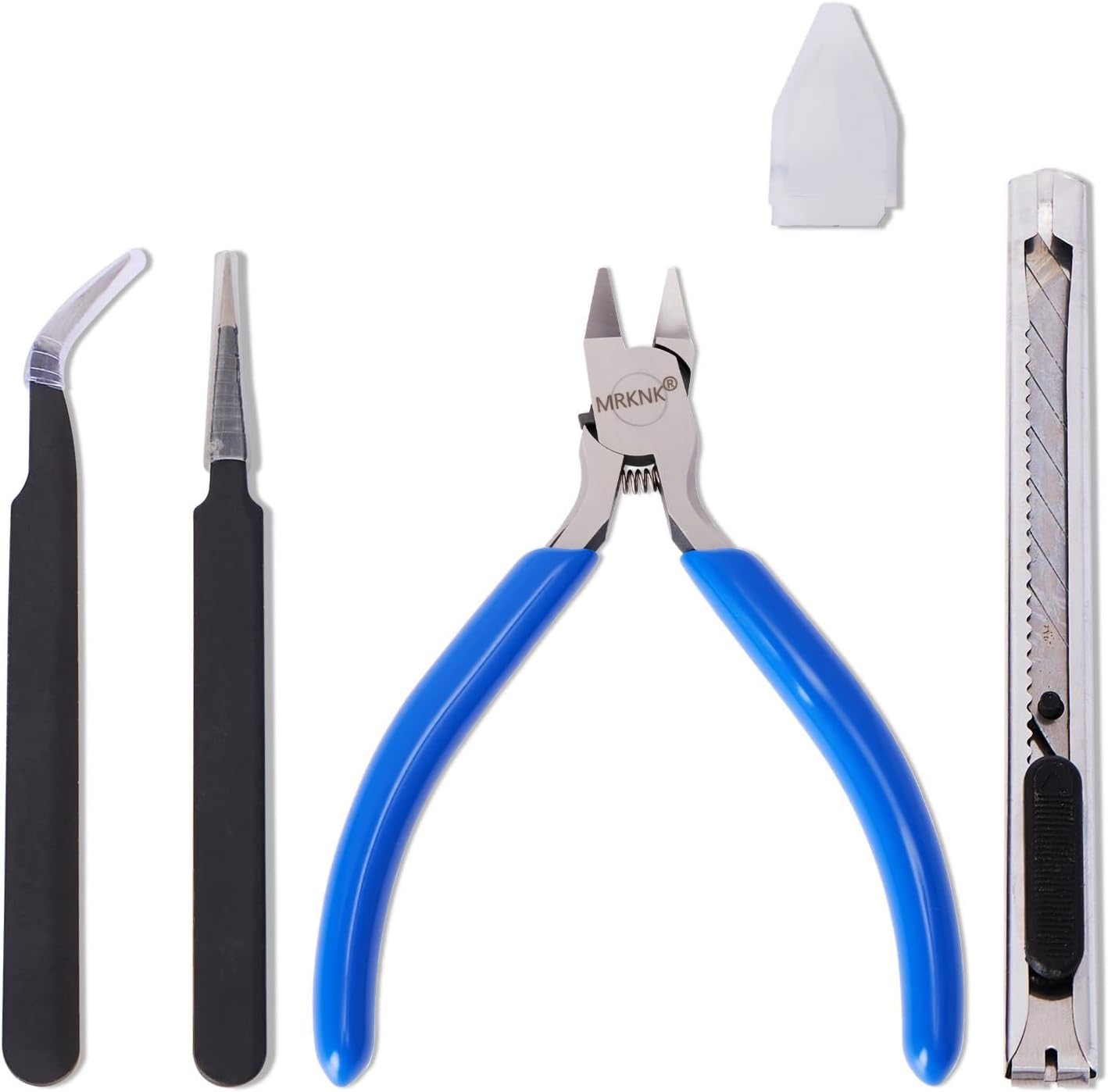 Model Building Tools Kit – 6-Piece with 4.3inch Precision Model Nipper, Clean Cuts with No Whitening, for Plastic Models, Gundam, Miniatures