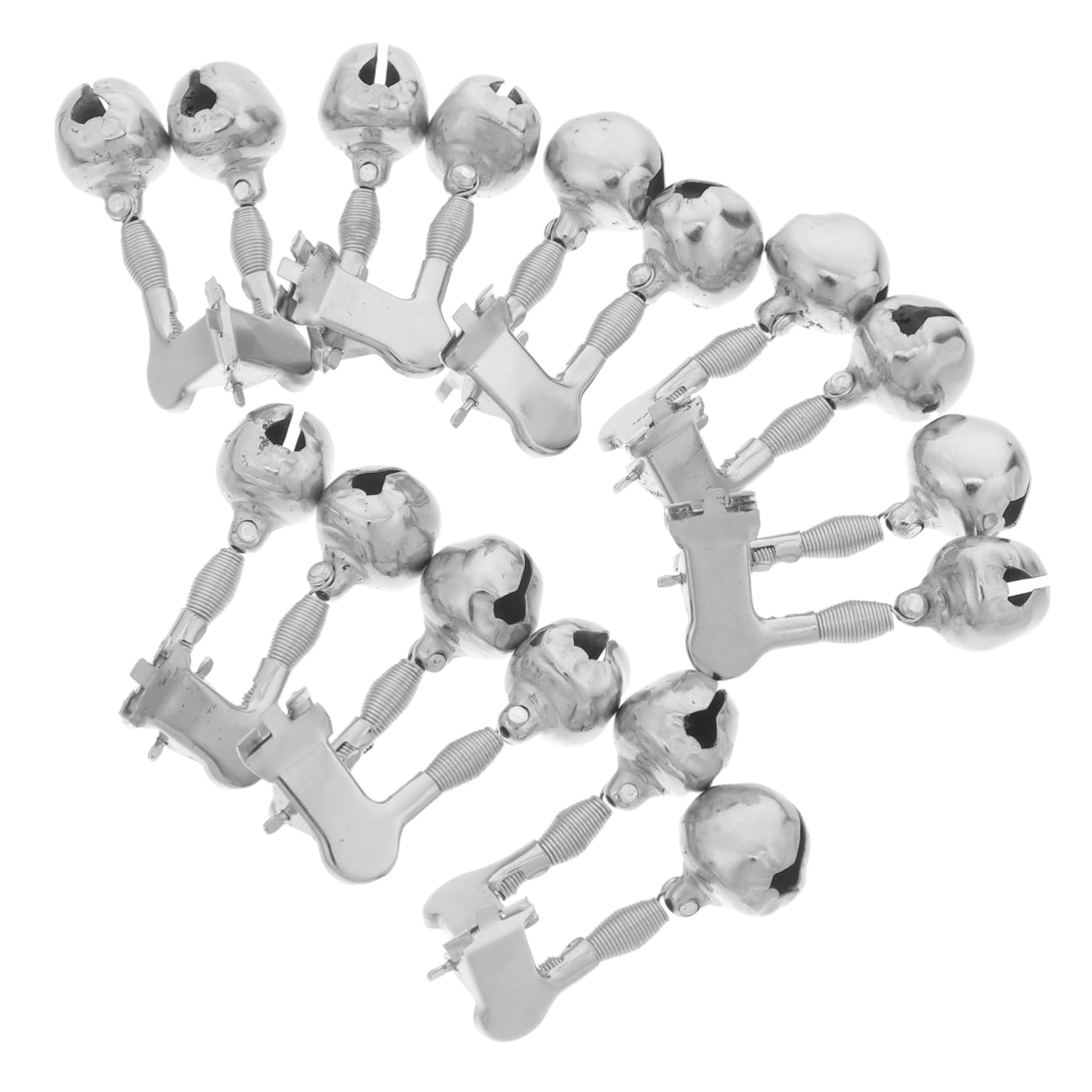 Totority Fishing Rod Bells Bite Alarm Pcs Stainless Steel Bells for Sea Rods Easy to Attach Detach for Outdoor Use