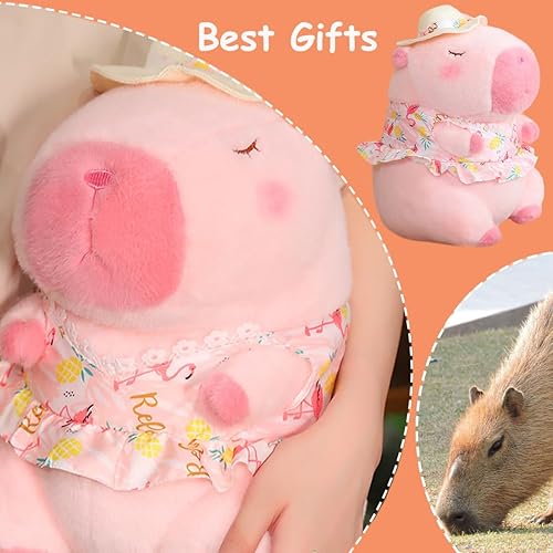 Miniatura 3 de ELAINREN Juguete de peluche de cerdo de cortejo, adorable muñeca de peluche rosa con decoración de corazón, peluche de cerdito de anime japonés para