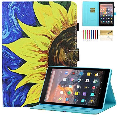 Dteck Kindle Fire 7 �P�[�X Fire Tablet 7 �P�[�X �v���~�A�� ���U�[ �t�H���I�P�[�X �����̊p�x �X�^���h �ی�E�H���b�g�P�[�X ��5���� 2015�N�����[�X/��7���� 2017�N�����[�X/��9���� 2019�N�����[�X ��