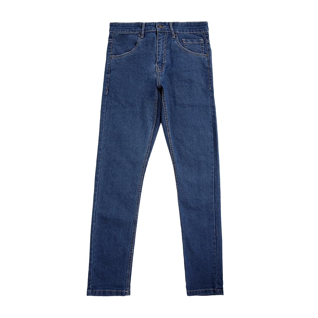 WROGN Men's Cotton Stretch Jeans | Mid Rise | Slim Fit in neutral