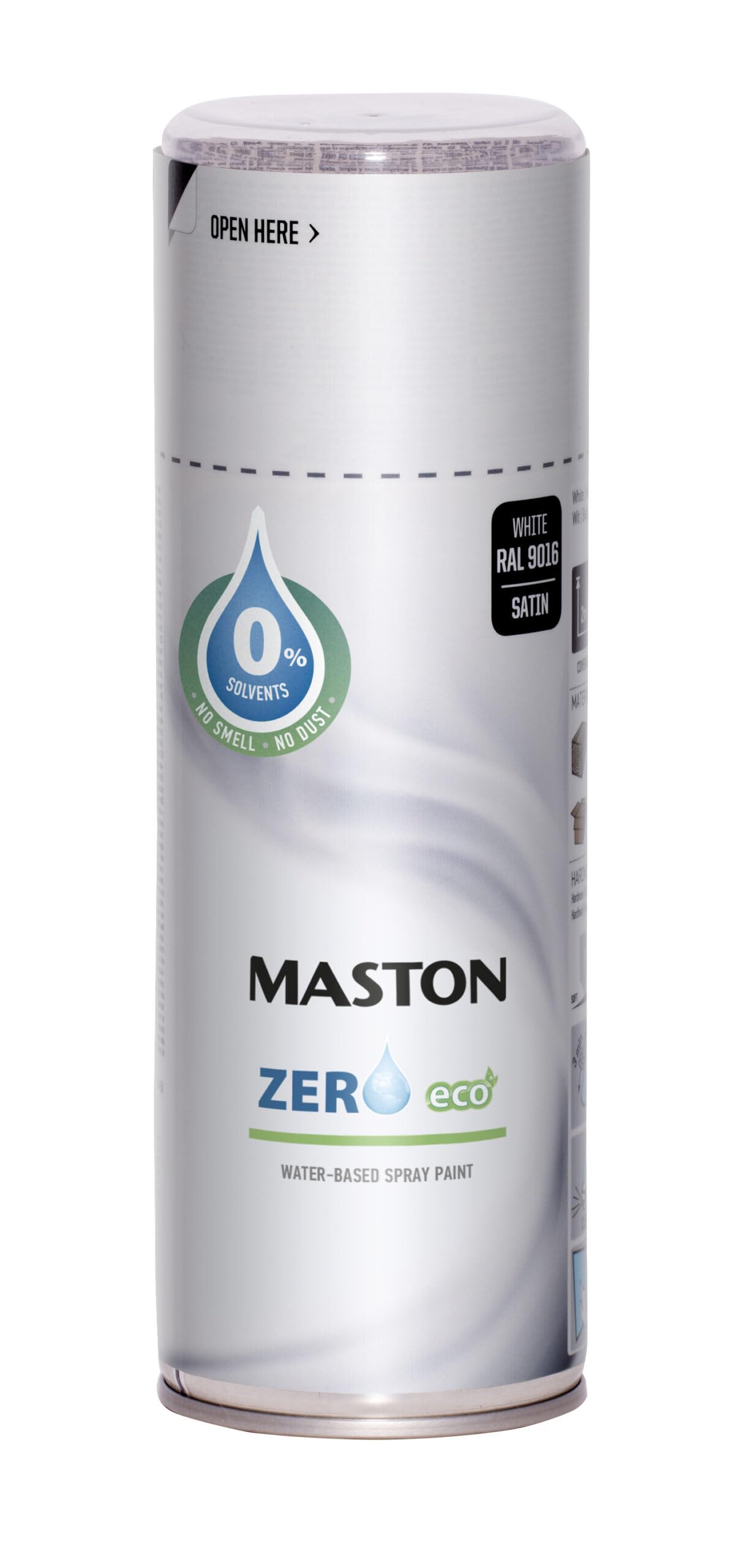 Maston Spray Paint Zero White Satin RAL9016 400ml