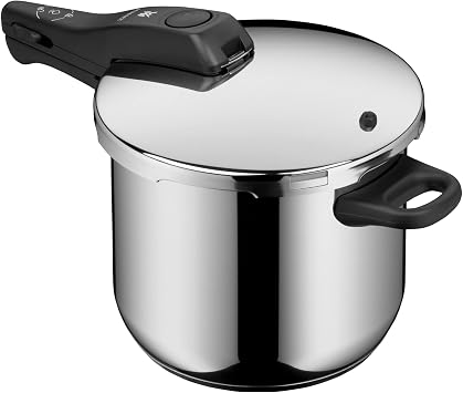 WMF Perfect One Pot 6,5 L Düdüklü Tencere, İndüksiyon Uyumlu, Cromargan® Yüksek Kaliteli Paslanmaz Çelik, 2 Pişirme Kademesi, Büyük Pişirme Göstergesi, Çıkarılabilir Kapak Sapı