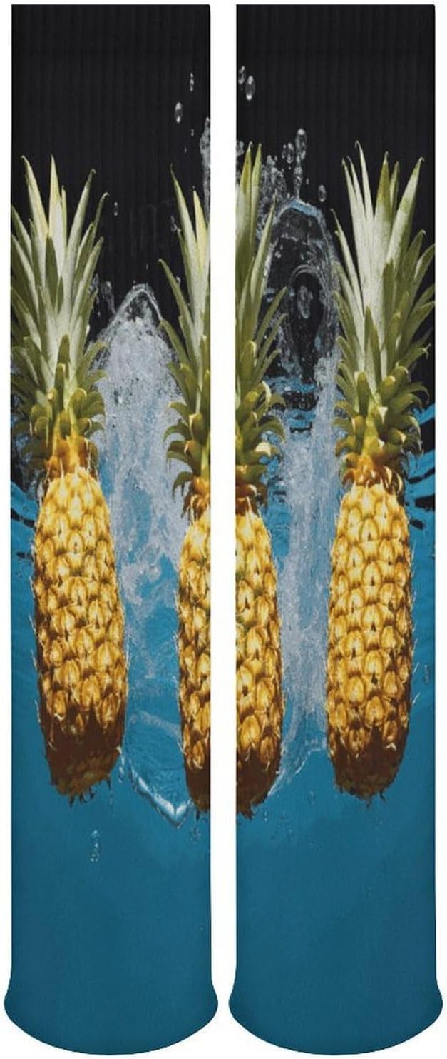 Fresh Pineapples1 Stocking - Cute Casual Long Athletic,Crew Sock for Men Women,Running Socks Soft Breathable for Gift