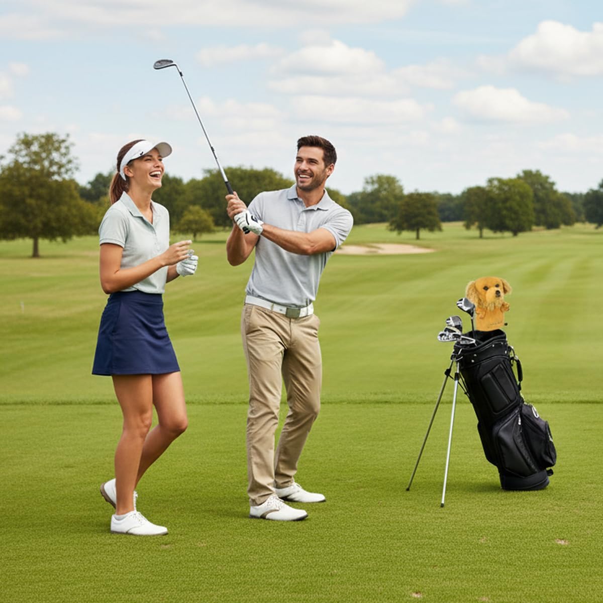 Scott Edward Golf Club Cover Fit Well for Driver or Fairway Wood Golf Club, Funny Cute Animal Design Soft Functional Golf Headcover Stylish Protection for Your Clubs for Men and Women