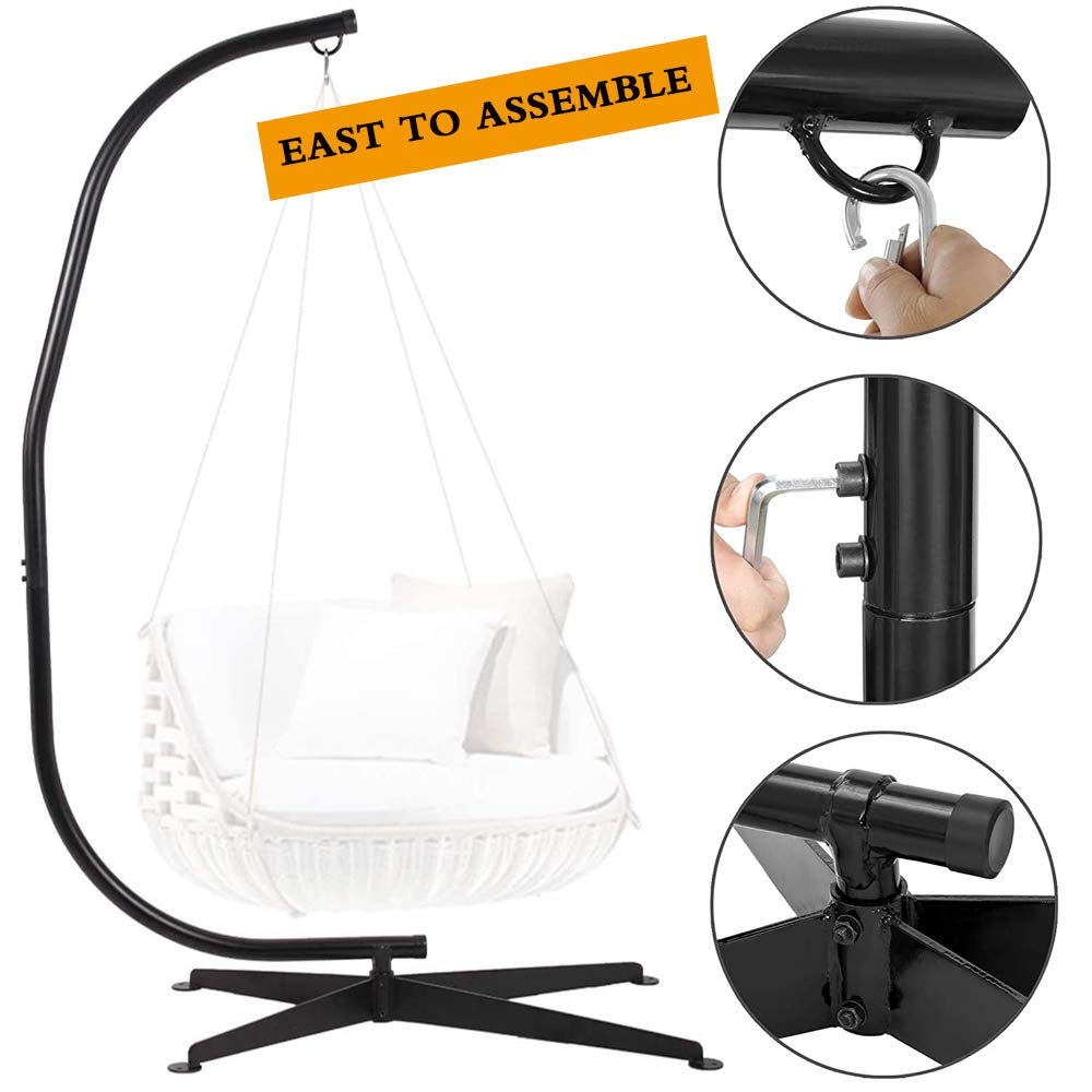 XXFBag Hanging Hammock Stands Hammock Chair Stands,Outdoor C Stand