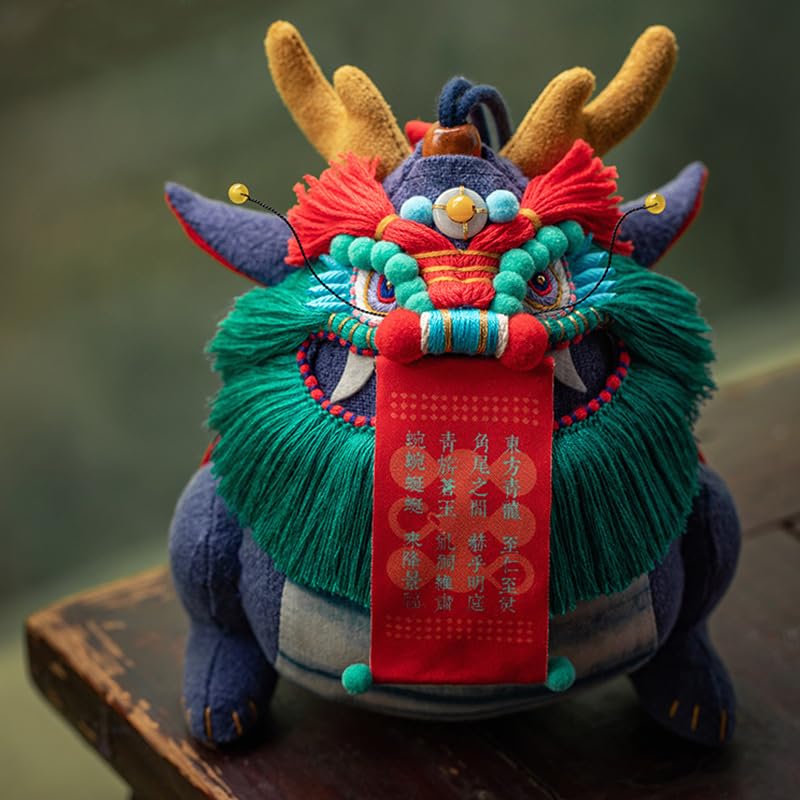 Bolsa aromática bordada oriental Qinglong festival miniatura 1