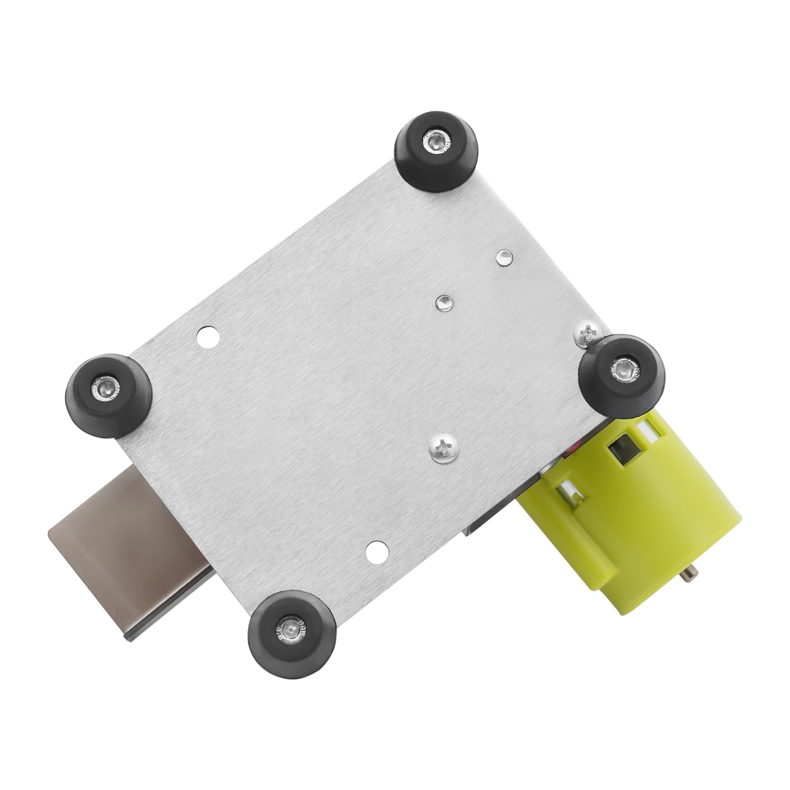 Mini levigatrice a nastro, 96 W, levigatrice a nastro elettrica, 7 marce, levigatrice da tavolo, smerigliatrice da 4500 – 8000 giri/min, per acciaio inossidabile, ferro, legno, ecc
