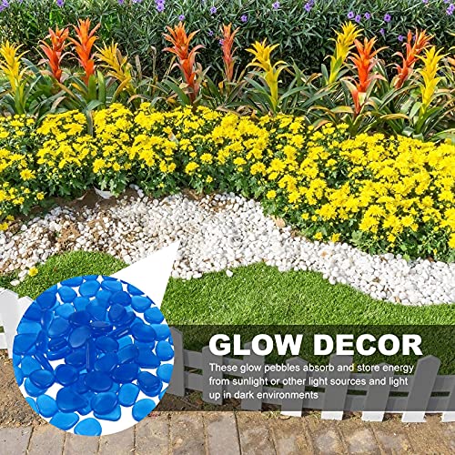 CSSHNL Kieselsteine 100 stücke leuchtende Kiesel Ask Tank dekorative Steine leuchten Steine glühen felsen Ask Tank dekor Garten Dekoration Dekorative Steine – Bild 4