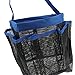 Holiberty Quick Dry Hanging Shower Caddy with 8 Pockets Portable Bath Toiletry Cosmetics Shampoo Soap Organizer Shower Tote for College Dorm Gym Camp Bathroom Shower Caddy Storage Bag with Handle Blue