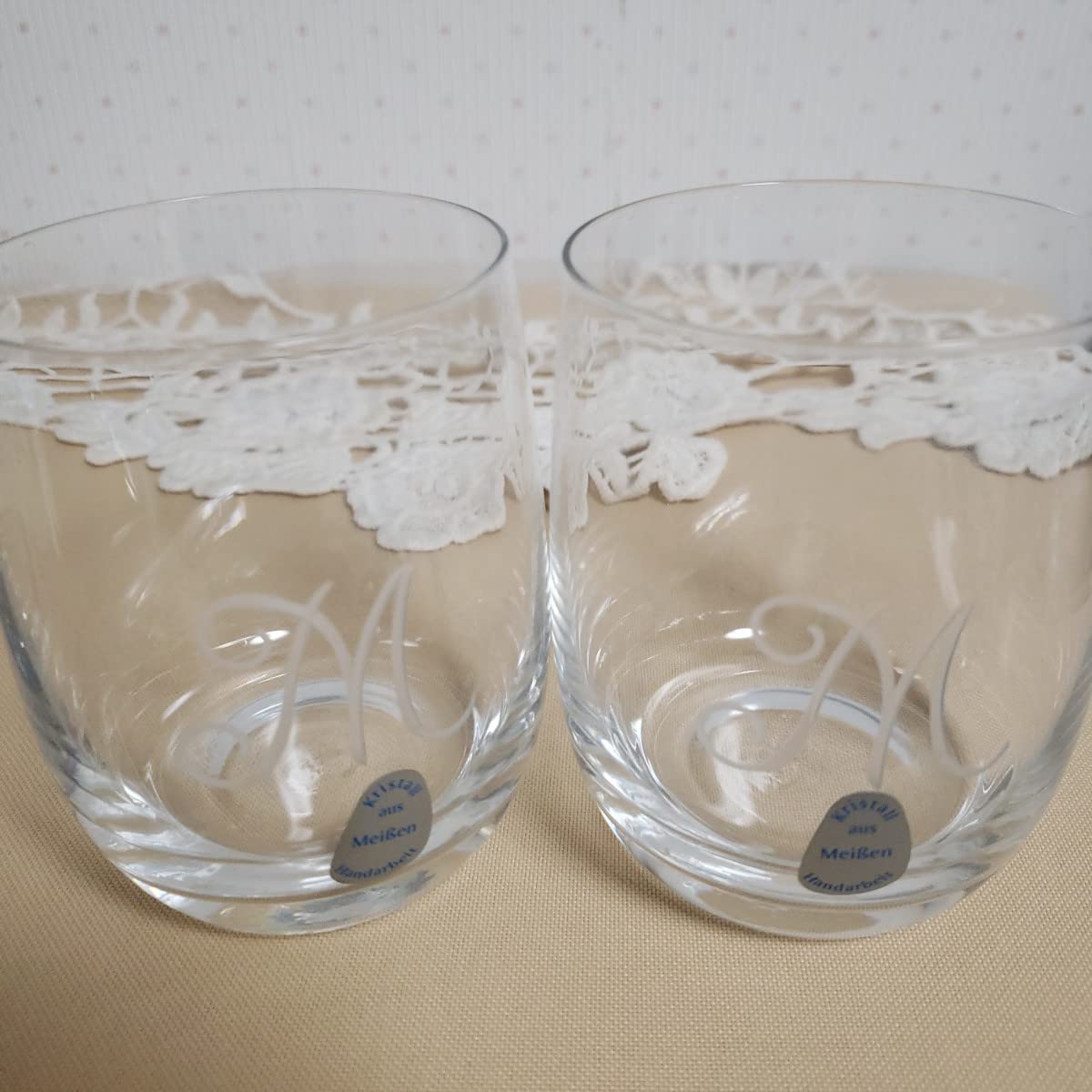 Amazon.co.jp: Kristall aus MeiBen Handarbeit Meissen Crystal Glass 
