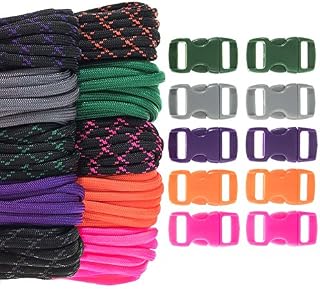 PARACORD PLANET 550lb Type III Paracord Combo Crafting Kits with Buckles