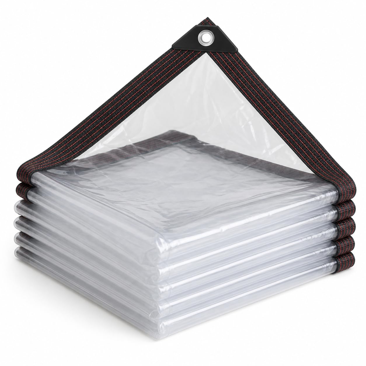 YILUFACAI Transparente Abdeckplane mit Ösen, wasserdicht