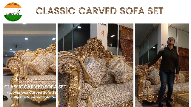 Aarsun Classic Rajwada Sofa Set : Amazon.in: Home & Kitchen