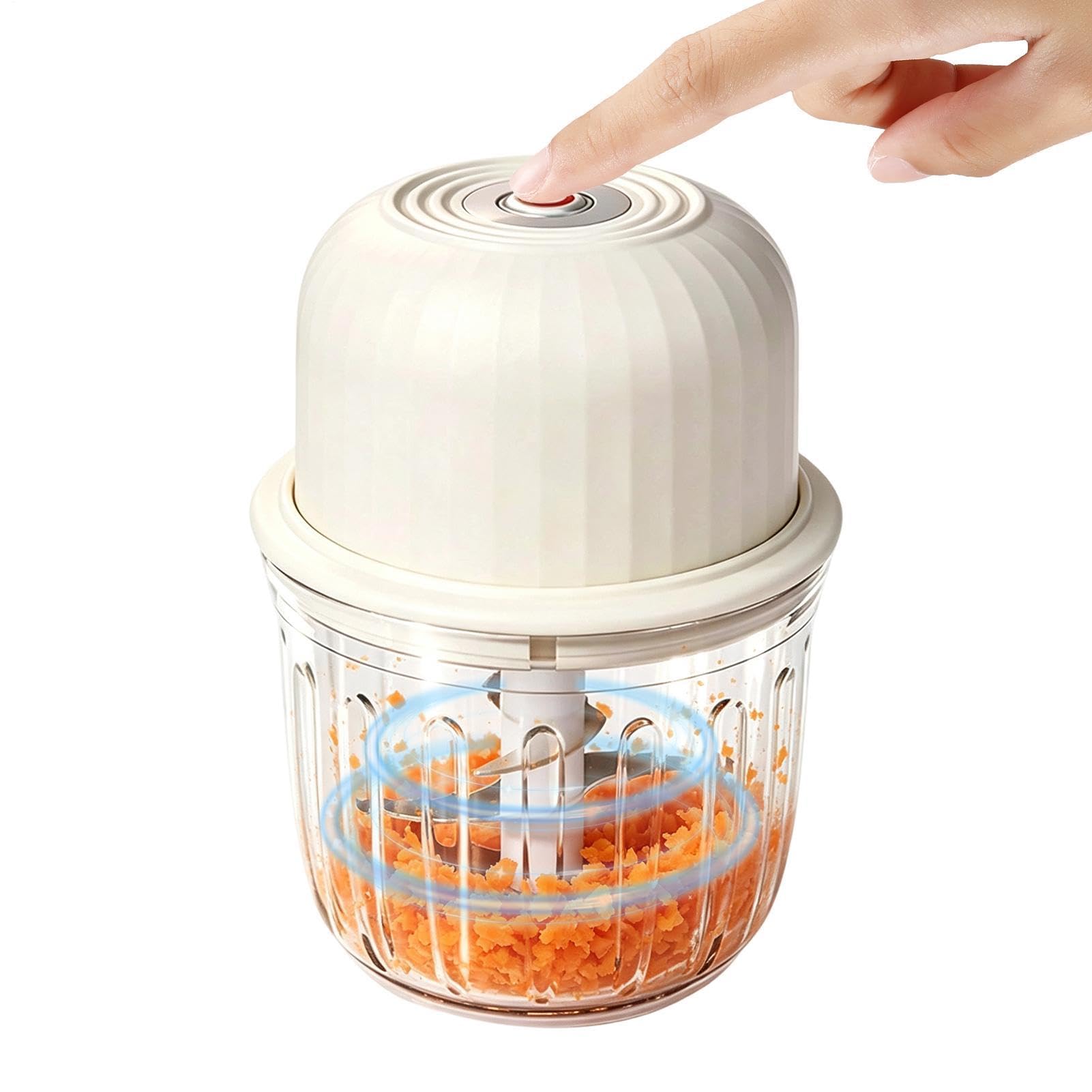 Procesador de alimentos y picadora compacta para picar ajo sin olor