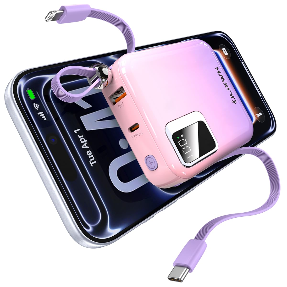 ULiXWH モバイルバッテリー 10000mAh 大容量 軽量 小型 携帯用バ…