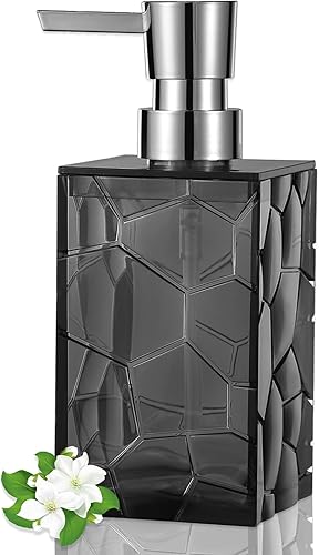 Dispensador de jabón de manos, botellas de plástico acrílico transparente, dispensador de loción recargable para decoración de baño, cocina,