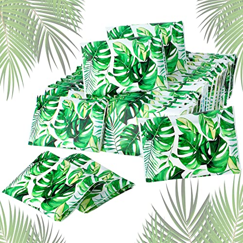 Image of Geyee 50 Pack Travel Tissue Packets Facial Paper Napkins, Palm Leaves
