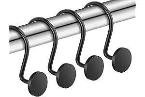 Chictie Black Shower Curtain Hooks: The Ultimate Bathroom Sanctuary