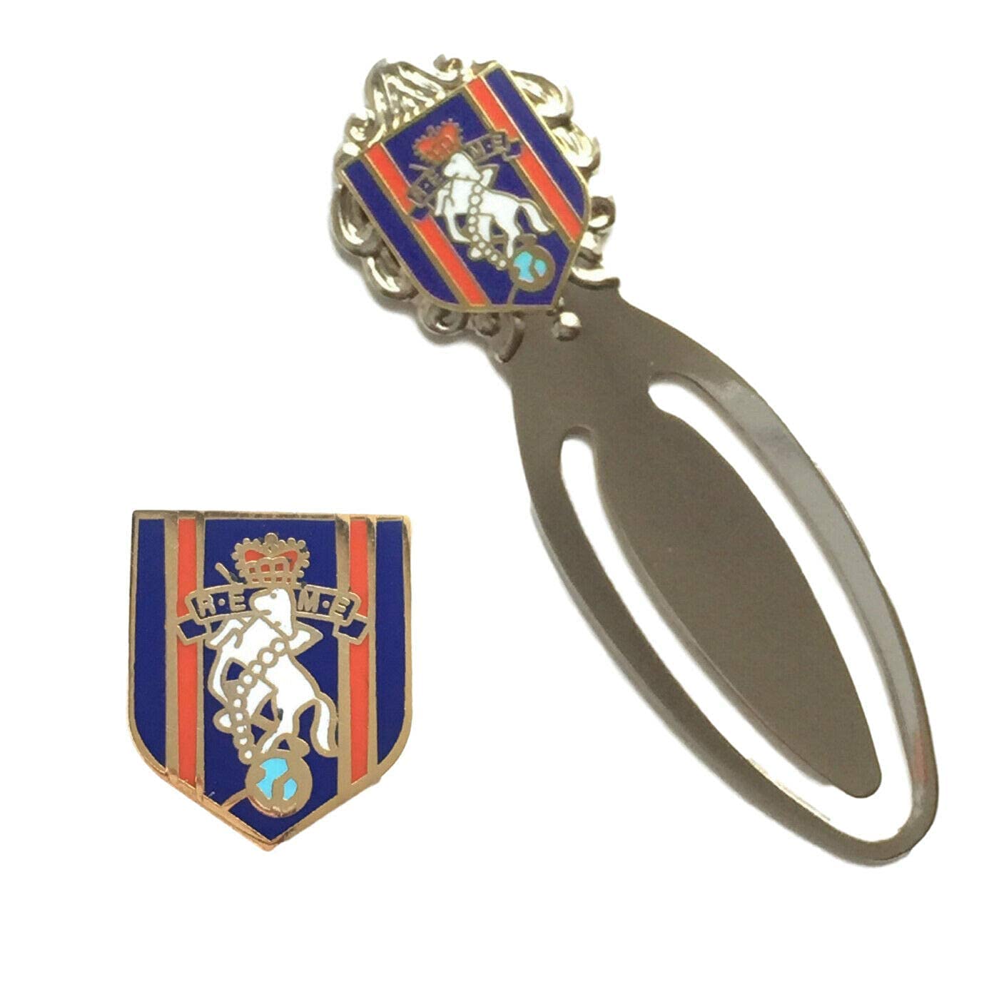 Smartbadge® R.E.M.E British Military Badge & R.E.M.E British Military Bookmark- M054 + 59mm Button Badge