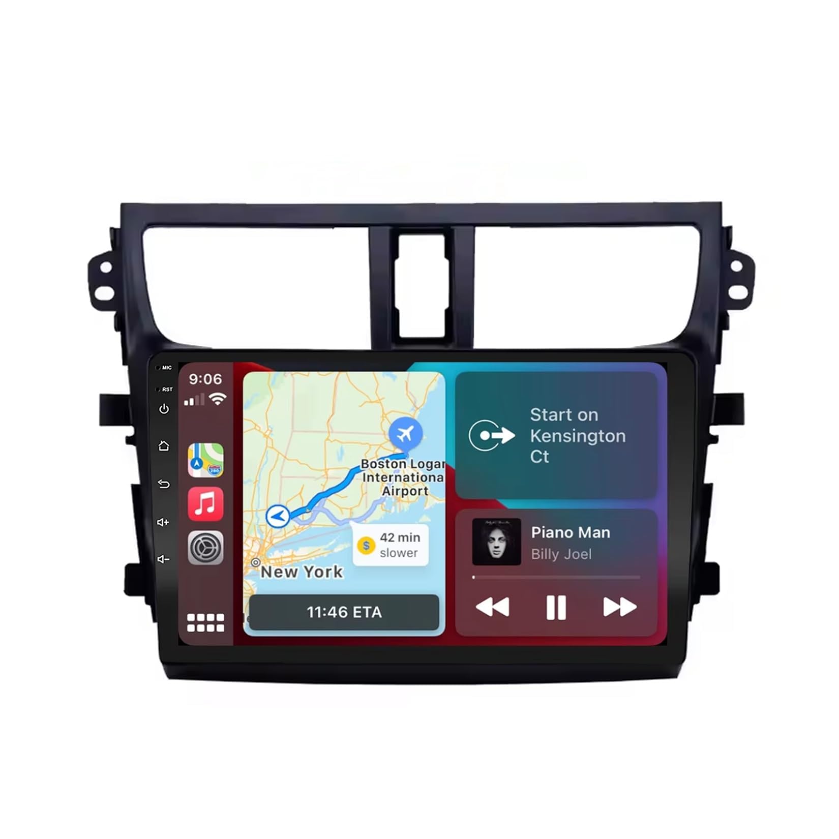 BCBSYCJP Car Radio with Wireless CarPlay Android Auto for Suzuki Celerio 2015-2018 9 Inch Stereo Mirror Link Bluetooth with Android Auto Carplay Wireless WIFI FM GPS,8 Core 6G+128G
