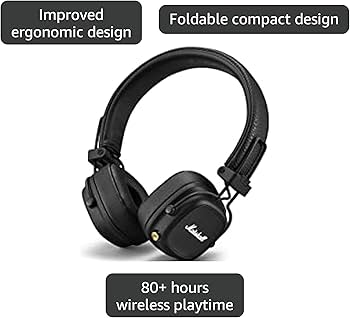 Amazon.co.jp: Marshall ワイヤレスオンイヤーヘッドホン Major Ⅳ