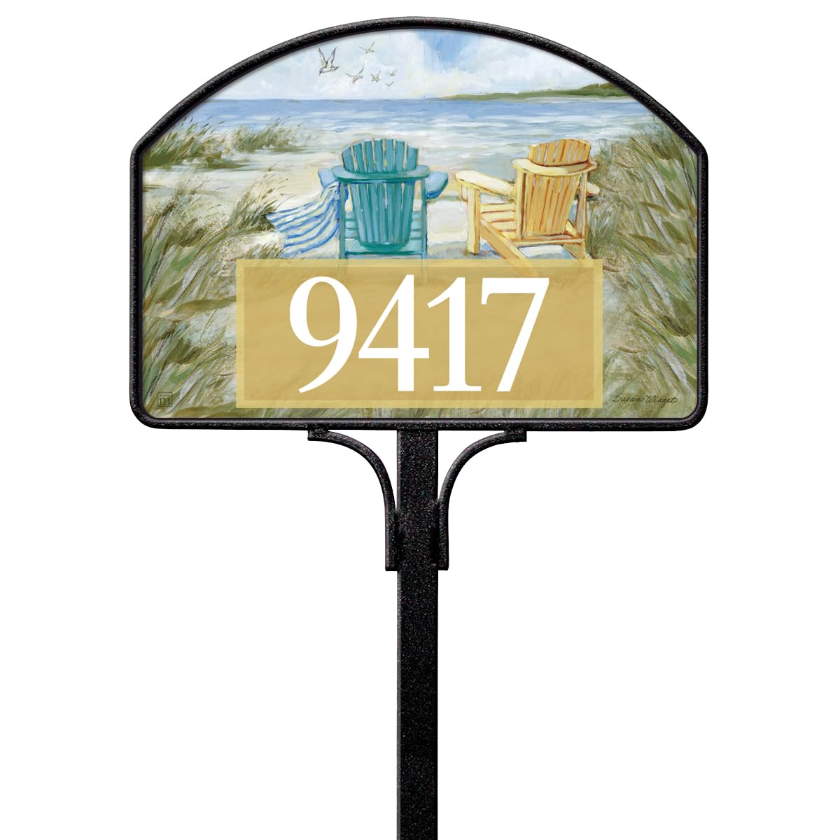 Susan Winget Chairs on Beach Yard DeSign 14" x 10"