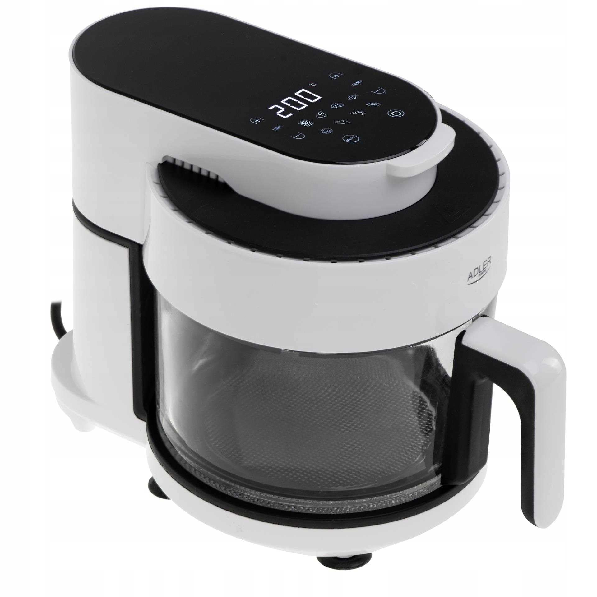 ADLER Air Fryer - Horno con cuenco de cristal 3L