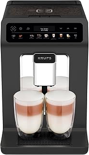 Krups EA895N10 Cafetera automática Evidence One, One Touch Cappuccino, Función de doble taza, 12 especialidades de bebida…