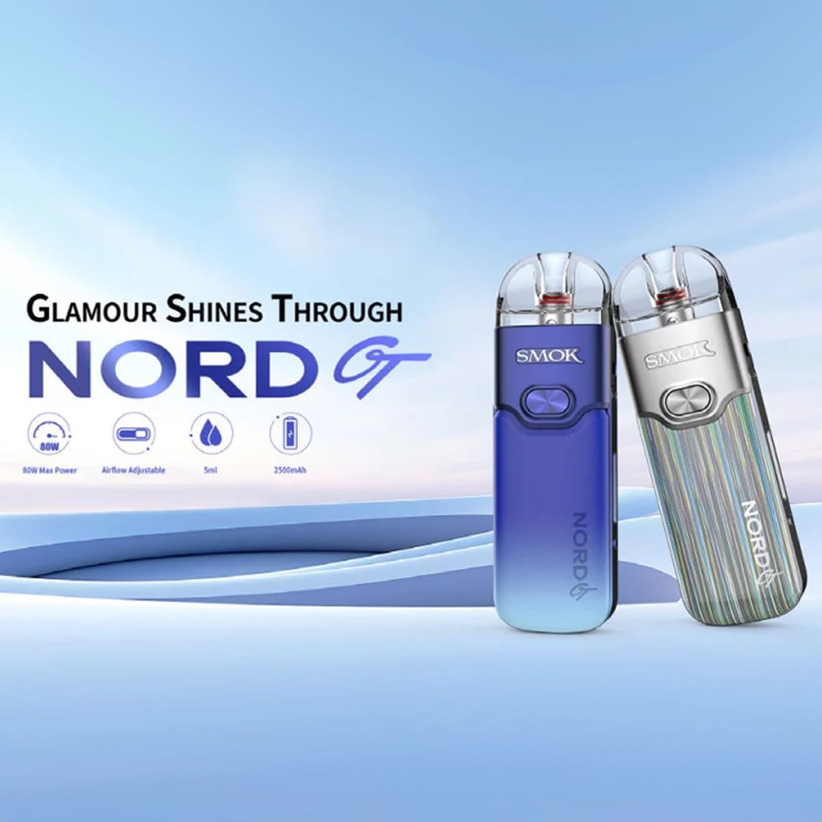 Smok Nord GT Pod System Kit 5 ml 80 W 2500 mAh Red : Amazon.de: Electronics  & Photo