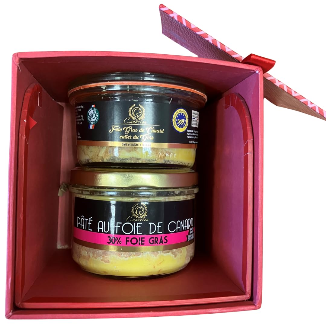 Coffret Foie Gras - Foie gras entier IGP Gers + Pâté de canard au Foie Gras