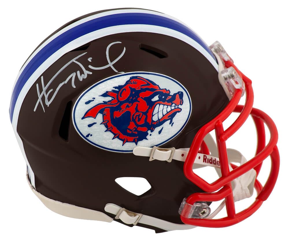 Henry Winkler Signed The Waterboy Mud Dogs Brown Custom Mini