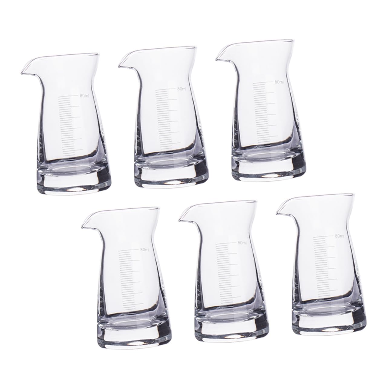 LIFKOME Tasses À Mesurer en Verre 80 ML Verres À Liqueur De Bar Échelle Marquages ​​faciles À Lire